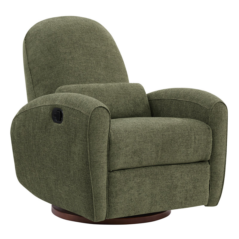 Fauteuil inclinable pivotant l 32,6 po Eller, Polyester vert mousse, Manual - Push Back