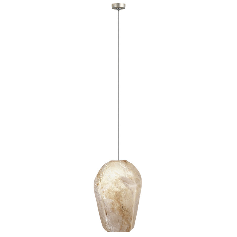 Mini Quartz Glass & Gold LED Pendant Light