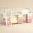 Kids Low Loft Bed with 9 Storage Drawers and 3 Tiers Bookshelf Reading Nook LED Under-bed Play House-392318475