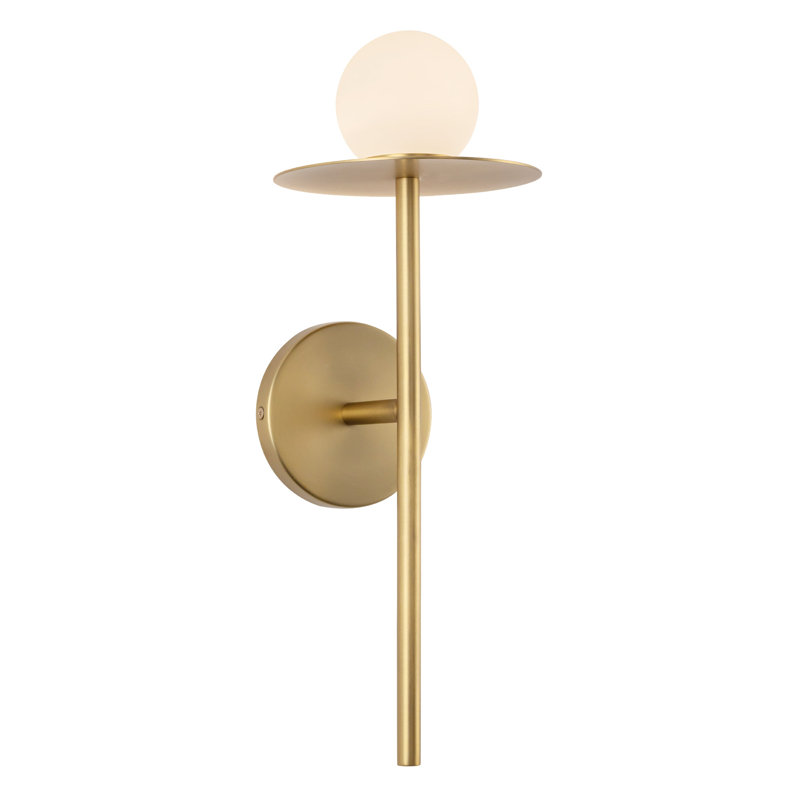 Elixir 10-In Wall Sconce, 16.13" H x 6" W x 6.38" D, 7 W, Gold