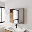 Armoires à pharmacie avec rangement, miroir en bois 29,63 po, salle de bain moderne