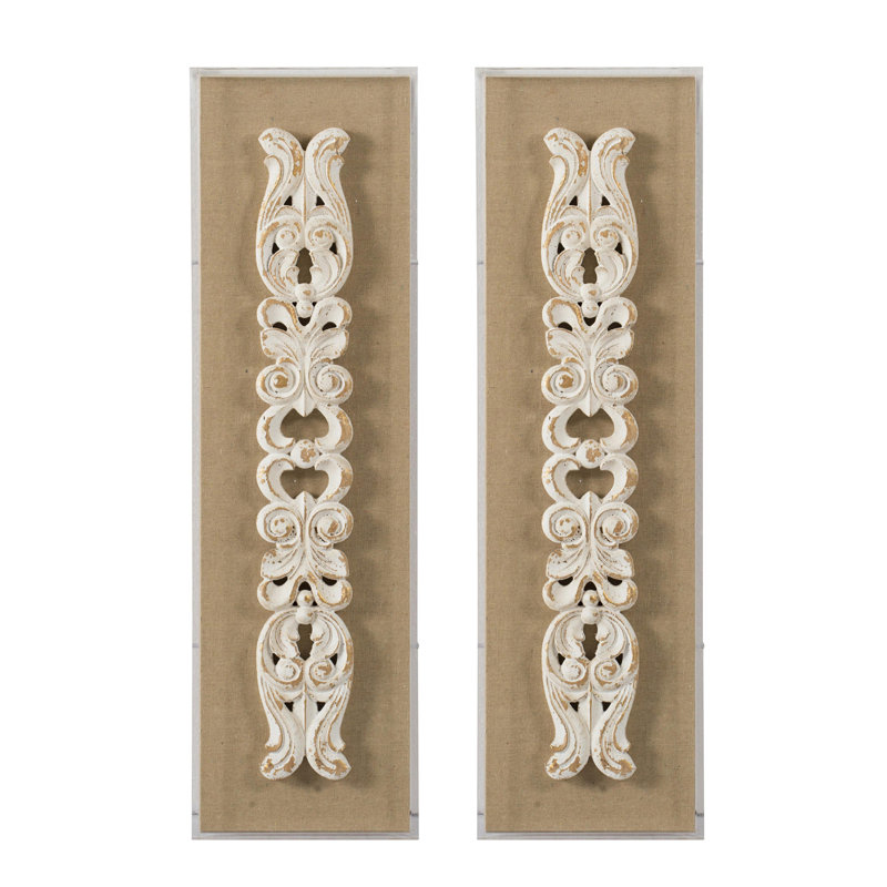 Art mural S / 2 9,3 x 1,6 x 31,3 po