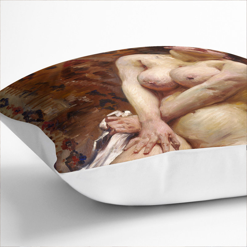 Square Cushion, 40cm H x 40cm W x 15cm D, White