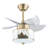 Xavious 23 Inch 3-Colour Gold Ceiling Fan LED Light with Remote Control