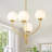 4-light Modern Sputnik Sphere Chandelier