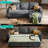 Sherry 81'' Upholstered Modular Sectionals with Pull Out Sofa,Storage Chaise,USB Charging & Cup Holders-112963092