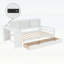 Lit de jour de coin simple avec rangement, bureau, port de charge et bibliothèque pour une vie moderne-901866007