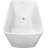49" Acrylic Freestanding Rectangular Soaking Bathtub, Sit-In Design With Chrome Overflow And Drain-111596539