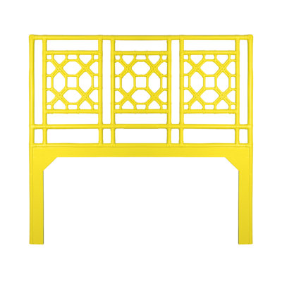 Lattice Back Open-Frame Rattan Headboard
