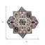 Tapis gris et beige 7 'Medallion