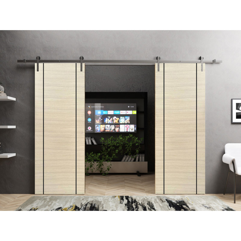 Portes françaises à panneaux, 84 po x 80 po
