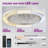 Makaiyla Smart RGB Ceiling Fan Light, 16 Million Colours, Remote/APP Control for Bedroom-238316801-242779426