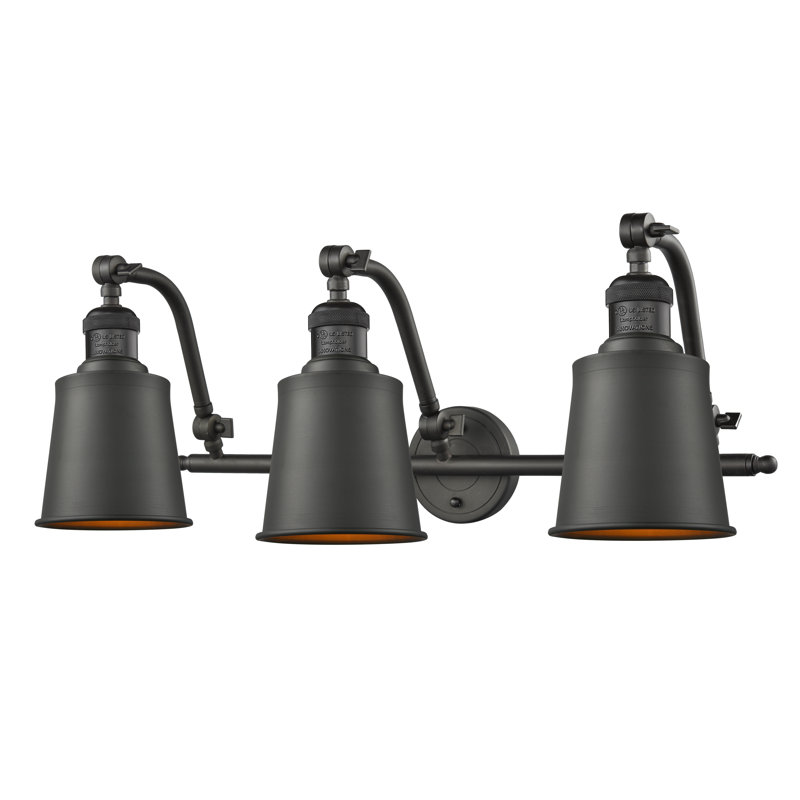 Éclairage pour salle de bain à 3 lumières à intensité variable Lavender Hill, Bronze huilé, Bronze huilé
