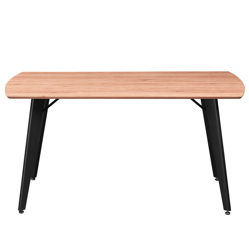 Metal Base Dining Table, Natural