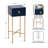 Metal and Wooden Drink Table with Storage-406193773