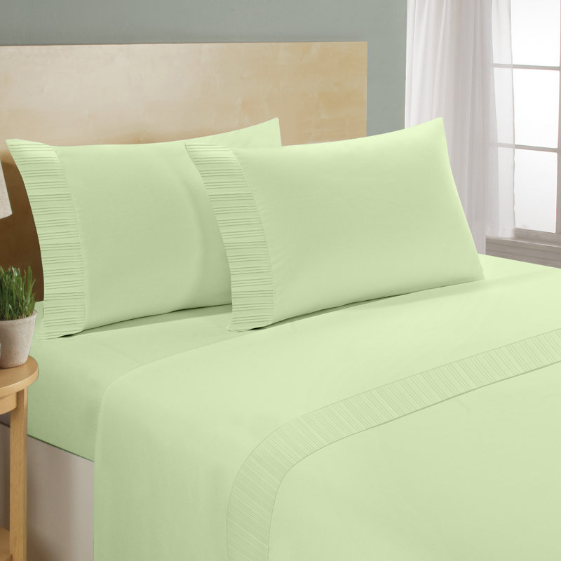 Modern & Contemporary Duvet Cover, Full/Queen Duvet Cover + 2 Standard Shams, Sage