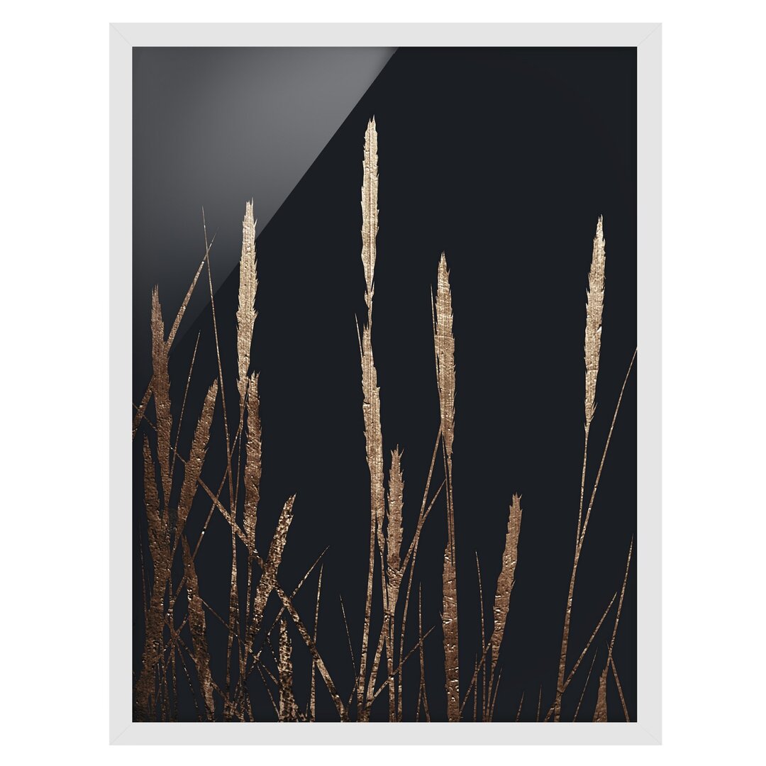 Gerahmtes Poster Flora – Golden Reed