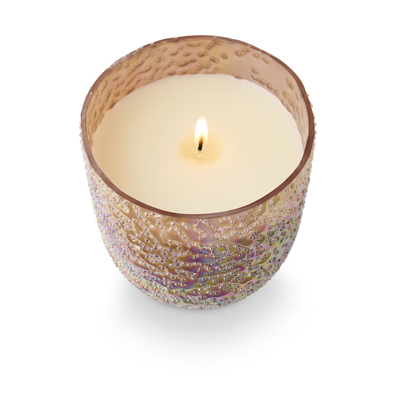 Petit verre perlé Woodfire, Rose