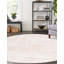 Tapis rose clair / blanc Juliette-827690229