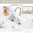 STYLISH Pietra Waterton 30" Dual-Mount 60/40 Double Bowl Quartz Composite Workstation Kitchen Sink with Accessories, White-99069653