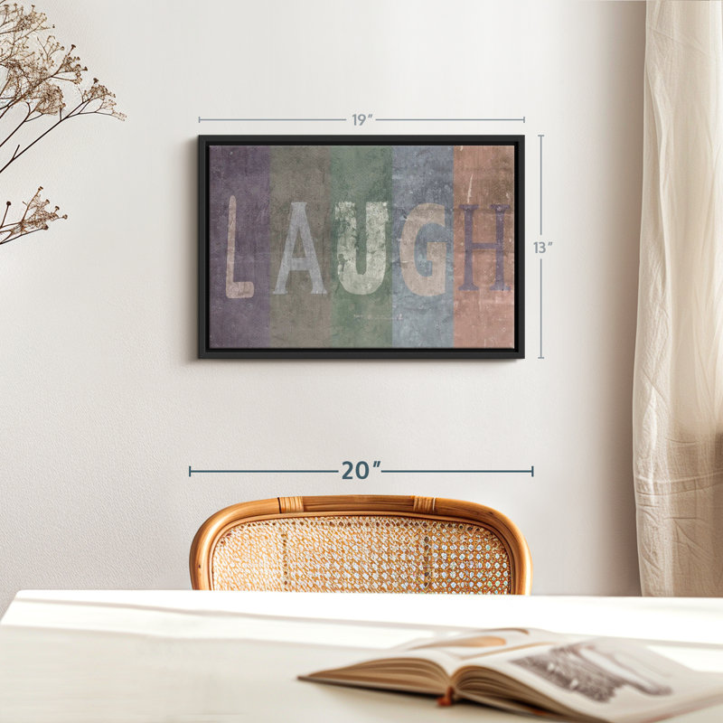 " Laugh Canvas Print ", 13" H x 19" W