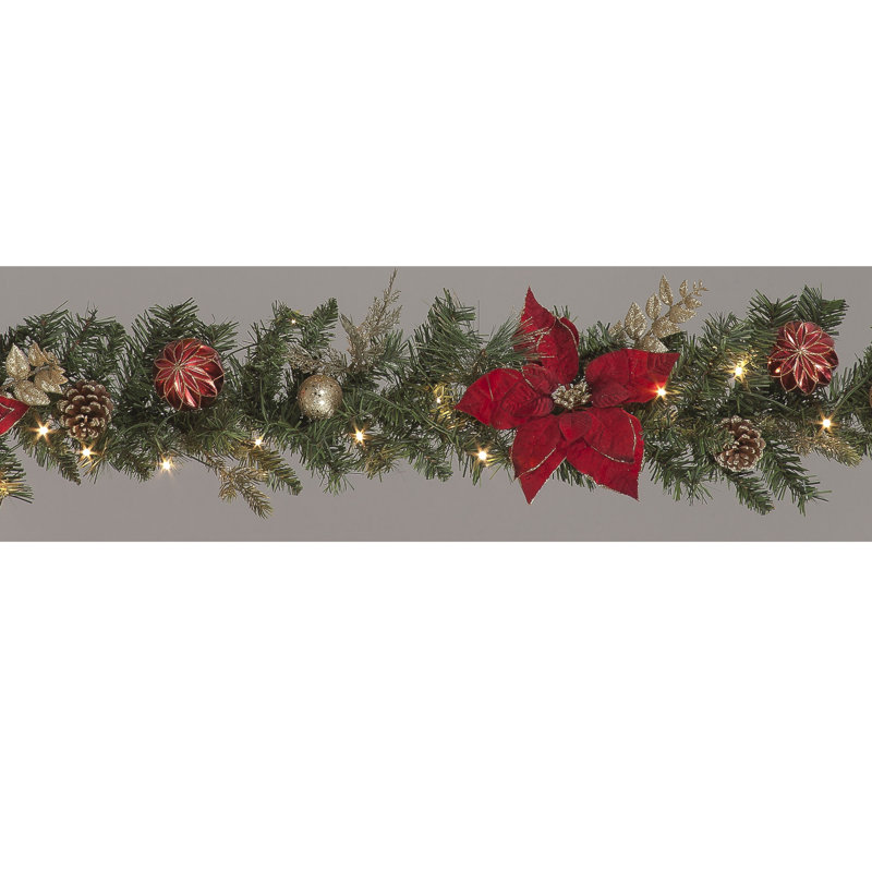 Aahana 180cm Lighted Faux Garland with Lights