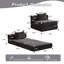 Chaise-lit futon moderne pliable en chenille avec coussin-39047230