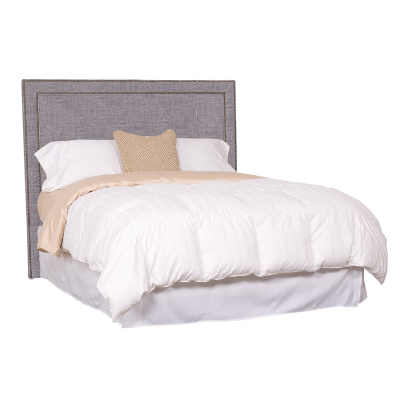 Tête de lit tapissier Hillary / Hank, Chenille Crypton® ardoise Nomad, Oui
