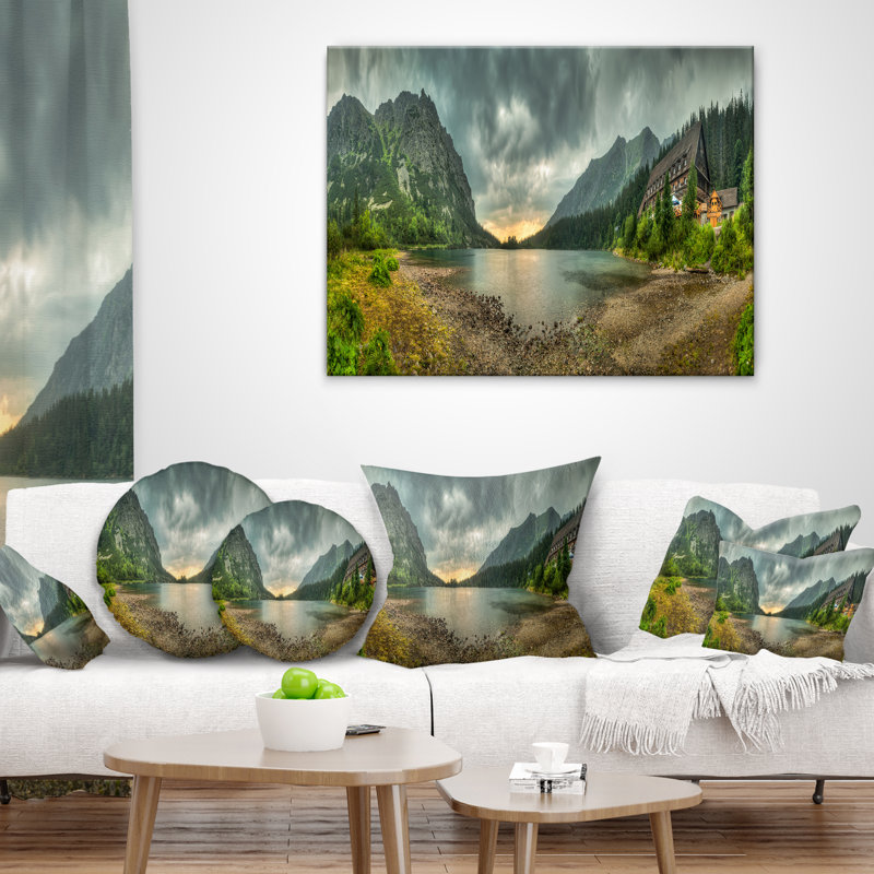 Coussin Schafer Landscape, 18 po x 18 po, Carré