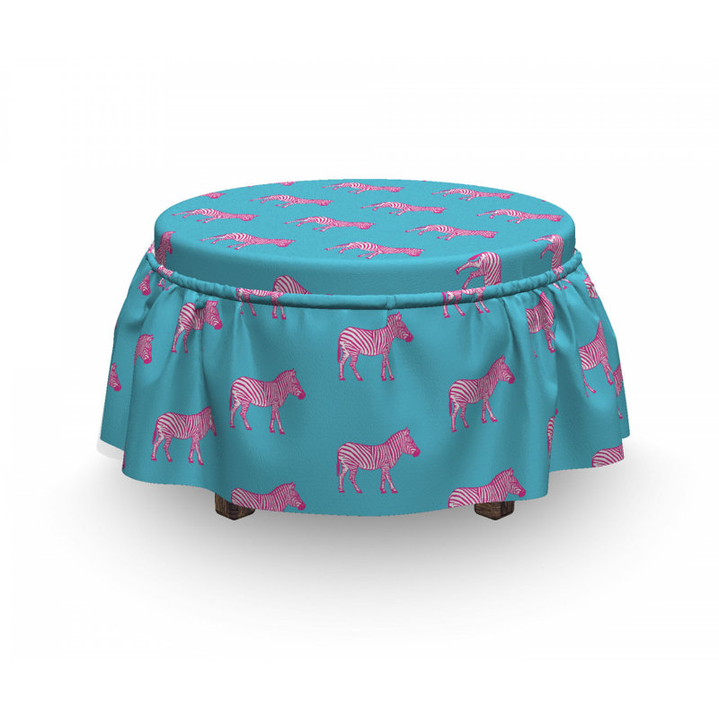 Housse pour repose-pieds art savannah grunge