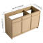 Freestanding Bathroom Vanity 48" - Spacious, 3 Soft-Close Doors, , - Plywood Storage Unit With Doors Vanity, Modern Design