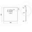 Staples Stone Standard Shower Tray - White-1909885524