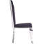 Chaise d'appoint Cyren (ensemble de 2) en tissu et acier inoxydable 62079