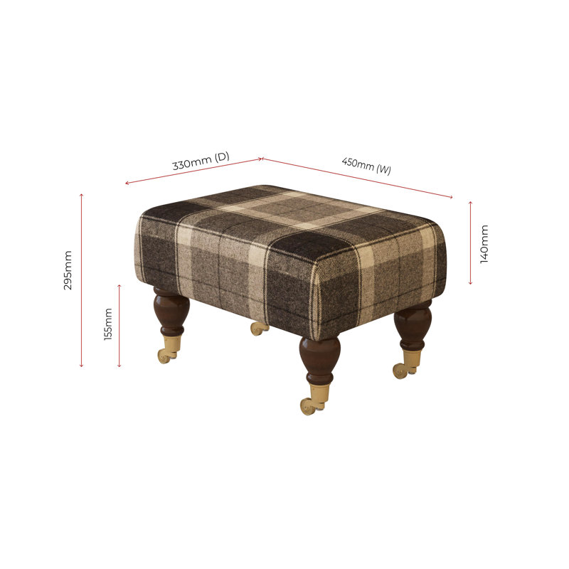 Manufactured Wood Accent Stool, Mahogany