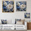 «Blue and White Seasonal Flowers Collage I», reproduction sur toile-949577010-949577003