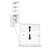 RiverRidge Madison Single Door Tall Bathroom Cabinet Storage Organizer with an Open and Adjustable Interior Shelves - White-2023281898