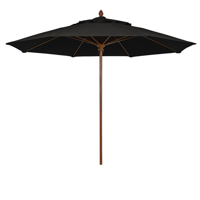 Parasol de marché 9 pi Prestige, Capitaine de marine, Teck vieilli