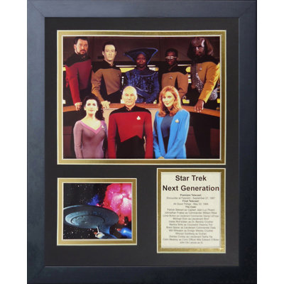 Souvenirs de personnel encadrée next generation Star Trek