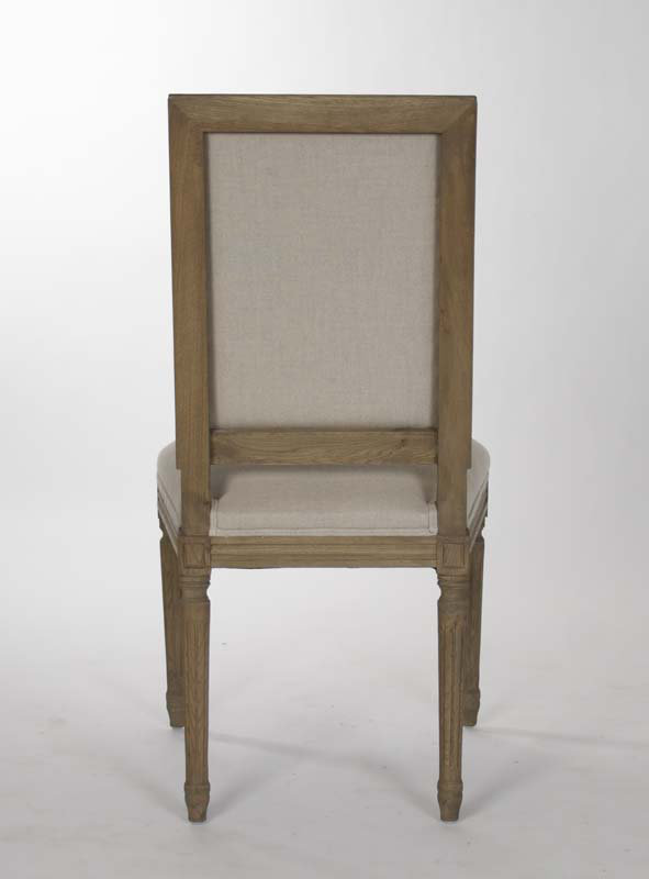 Louis Upholstered Dining Chair, Nautral, Reclaimed Elm