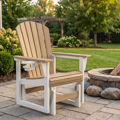 Fauteuil coulissant Benno Adirondack, blanc