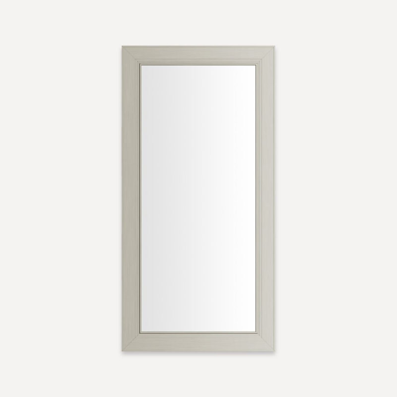 Miroir pleine grandeur avec cadre Merion, Nickel, H 29,88 po x l 19,13 po