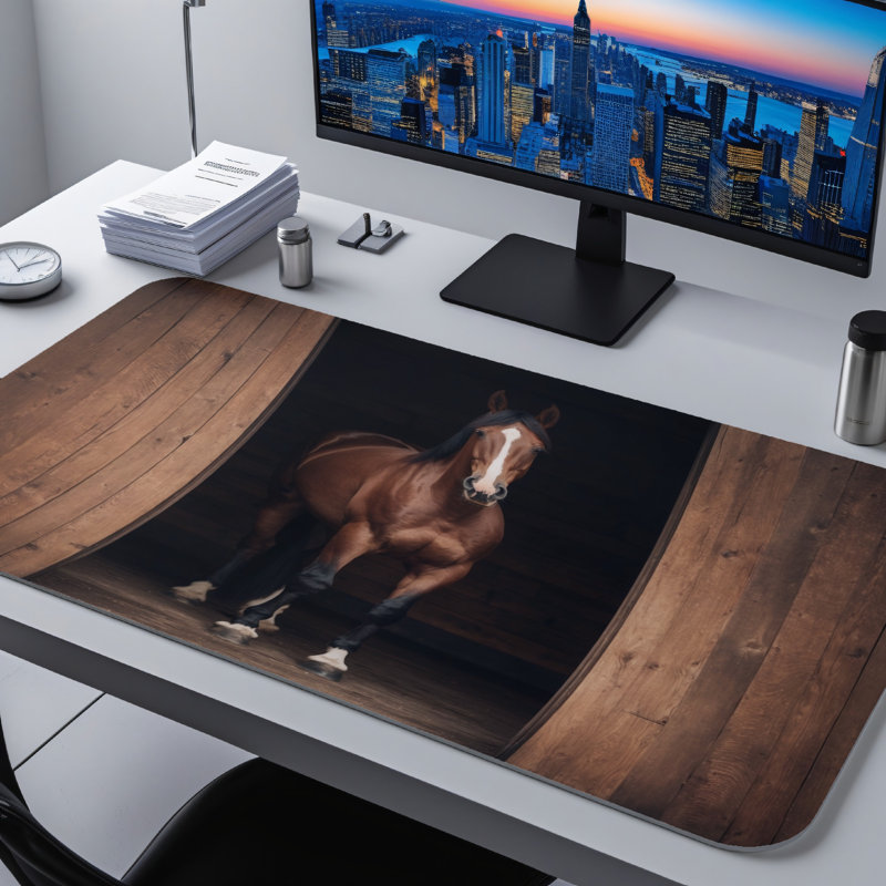 Polyester Desk Pad, 14.4x12.1