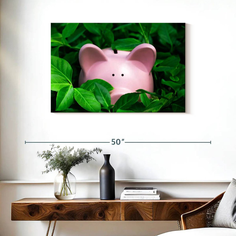 Ashelle Hiding Piggy Bank, 24" H x 36" W