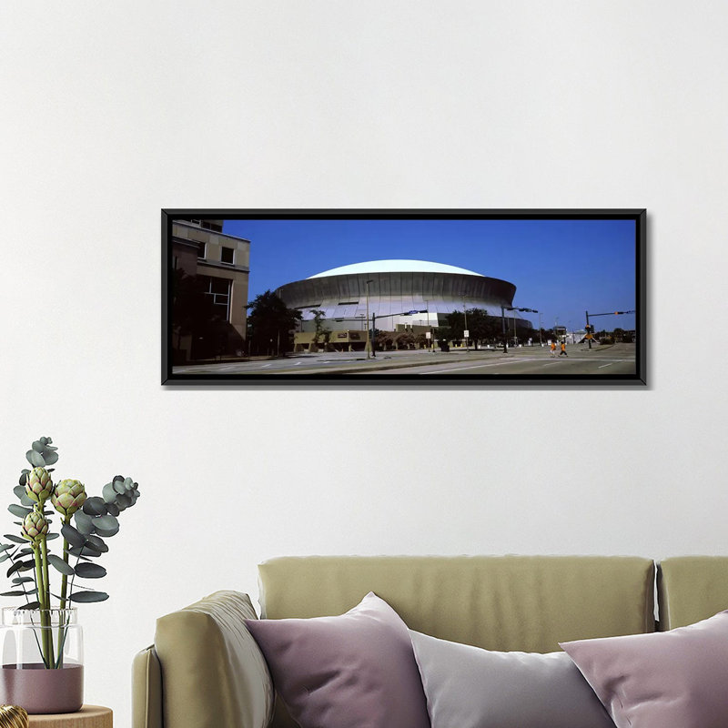 Superdome de la Louisiane, Nouvelle-Orléans, Louisiane - Images panoramique, impression sur toile tendue sur châssis 1 pièce