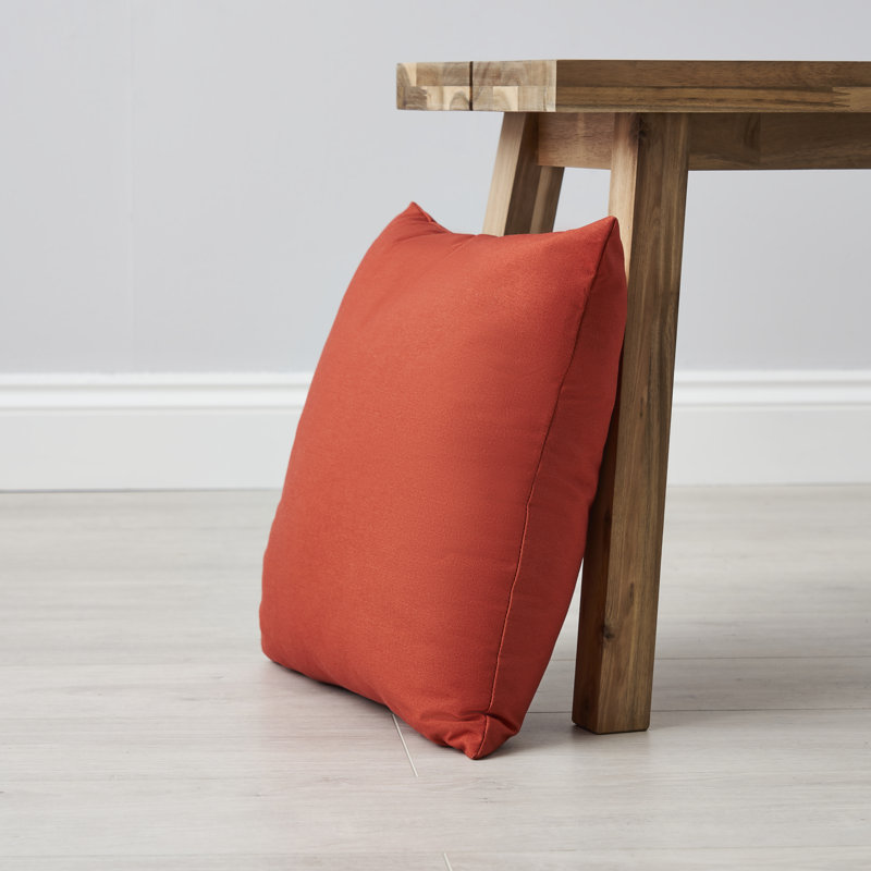 Madhvi Square Throw Cushion, Terracotta