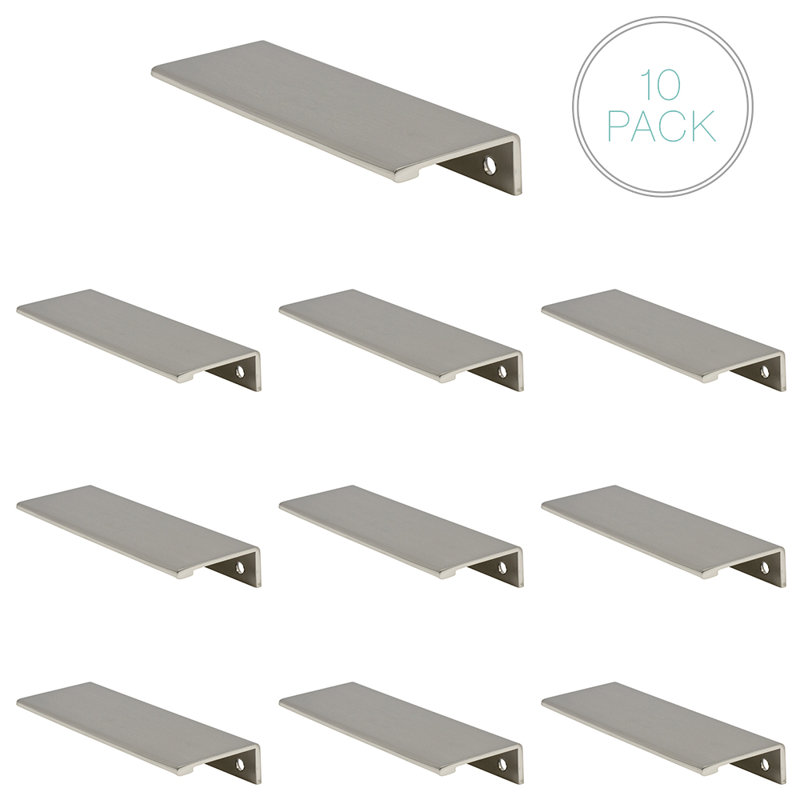 Edge 3 3/4" Center Finger Pull Multipack, Brushed Satin Nickel