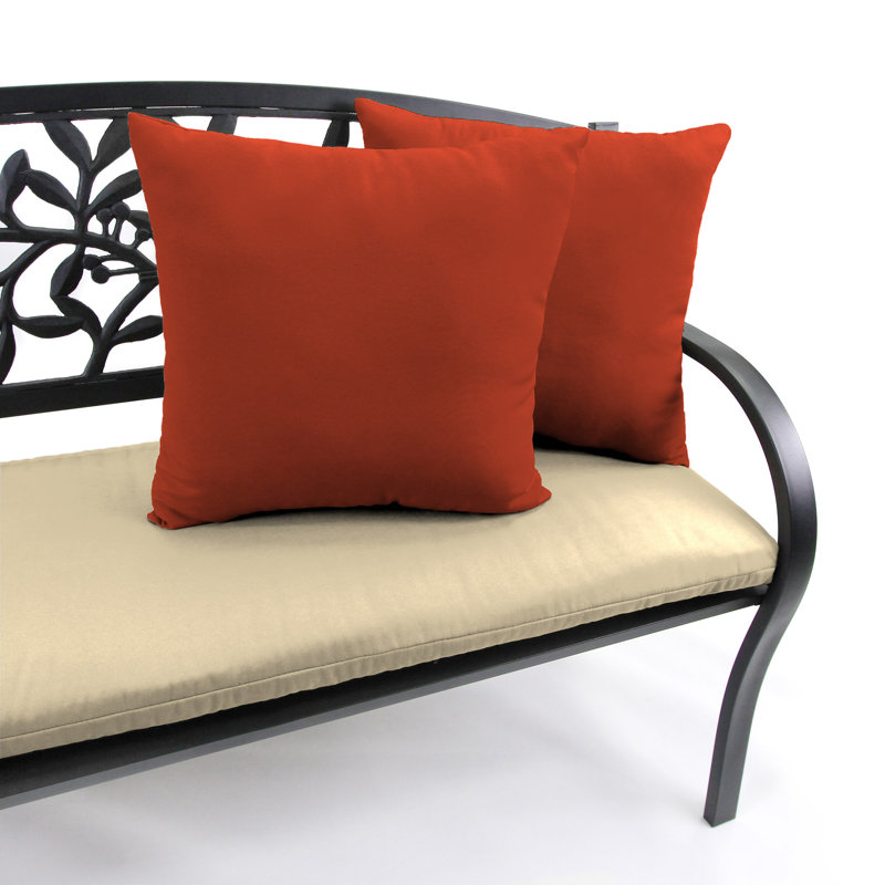 Sunbrella Outdoor Throw Pillow, Canvas Terracotta