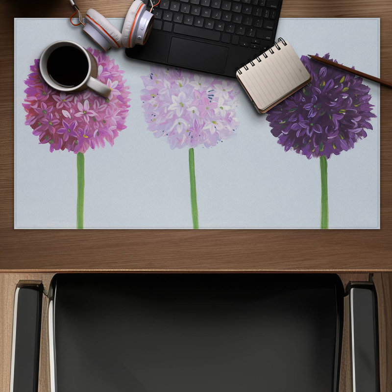 Dahlia pomponowa - 14.00"x24.25" Desk mat