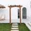 Minakumari 59" W x 30" D Garden Arch Arches Solid Wood Arbour Arbours