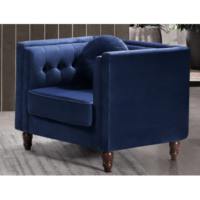 Tahlaya Velvet Swivel Armchair